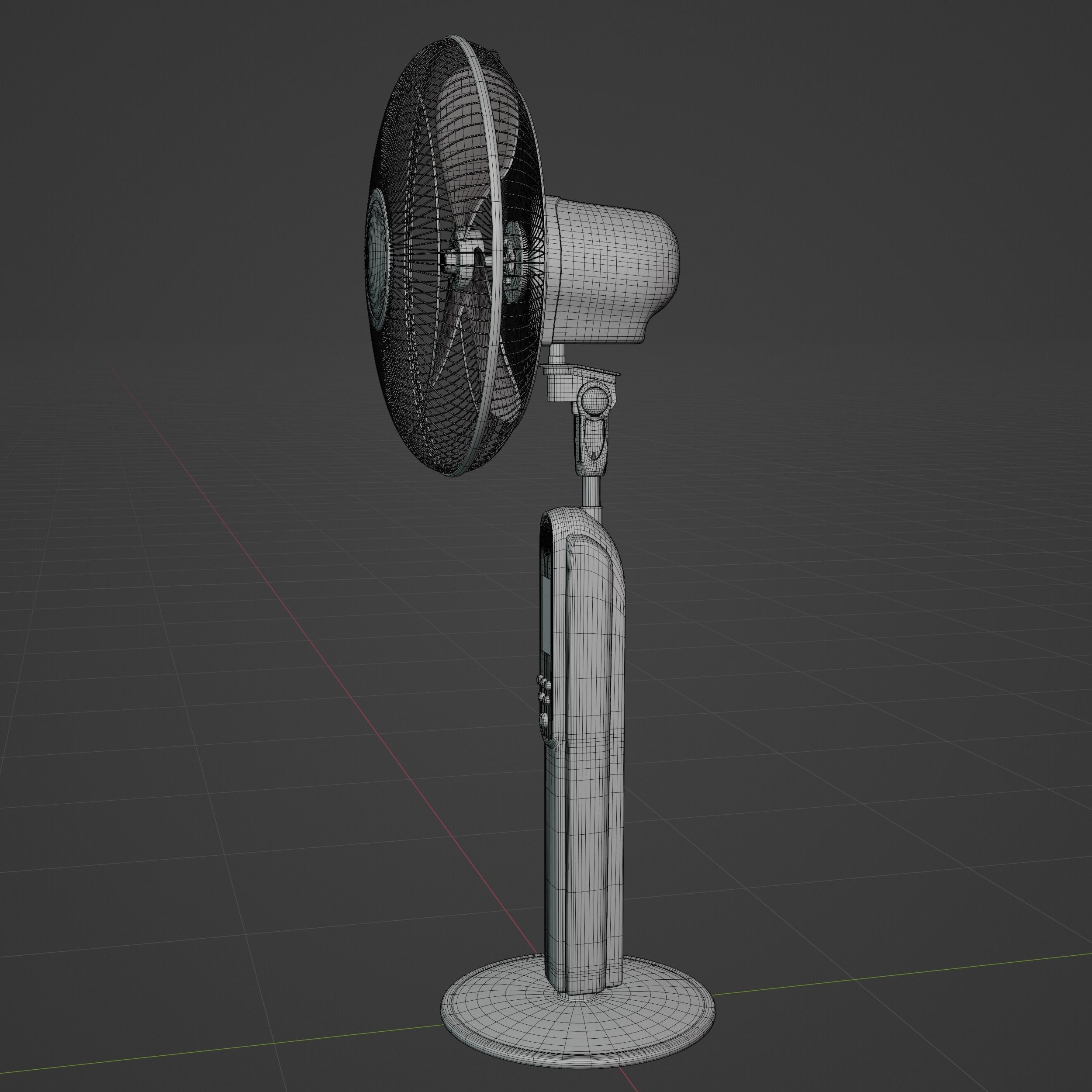 Ventilator fan 3D model_2