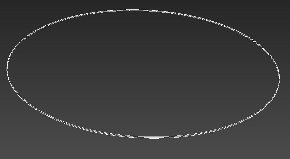 Round raffia carpet 3D model_11