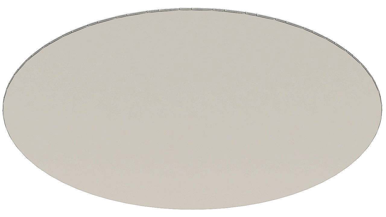 Round raffia carpet 3D model_12