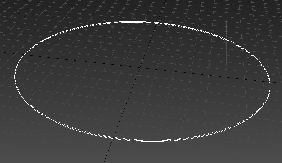 Round raffia carpet 3D model_10