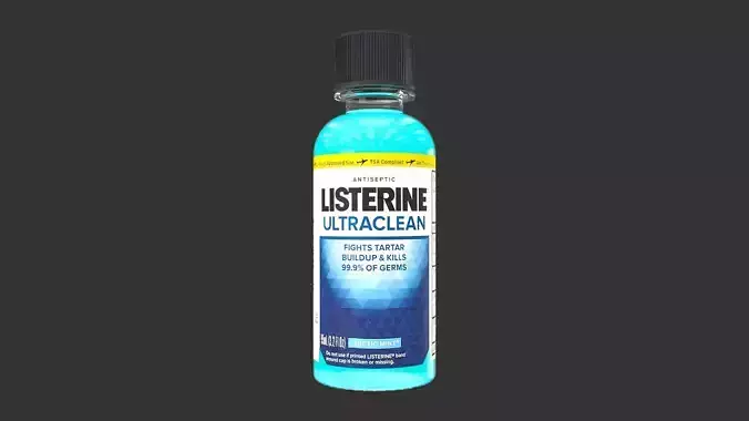 Listerine Ultraclean Mouthwash 95ml 3D model