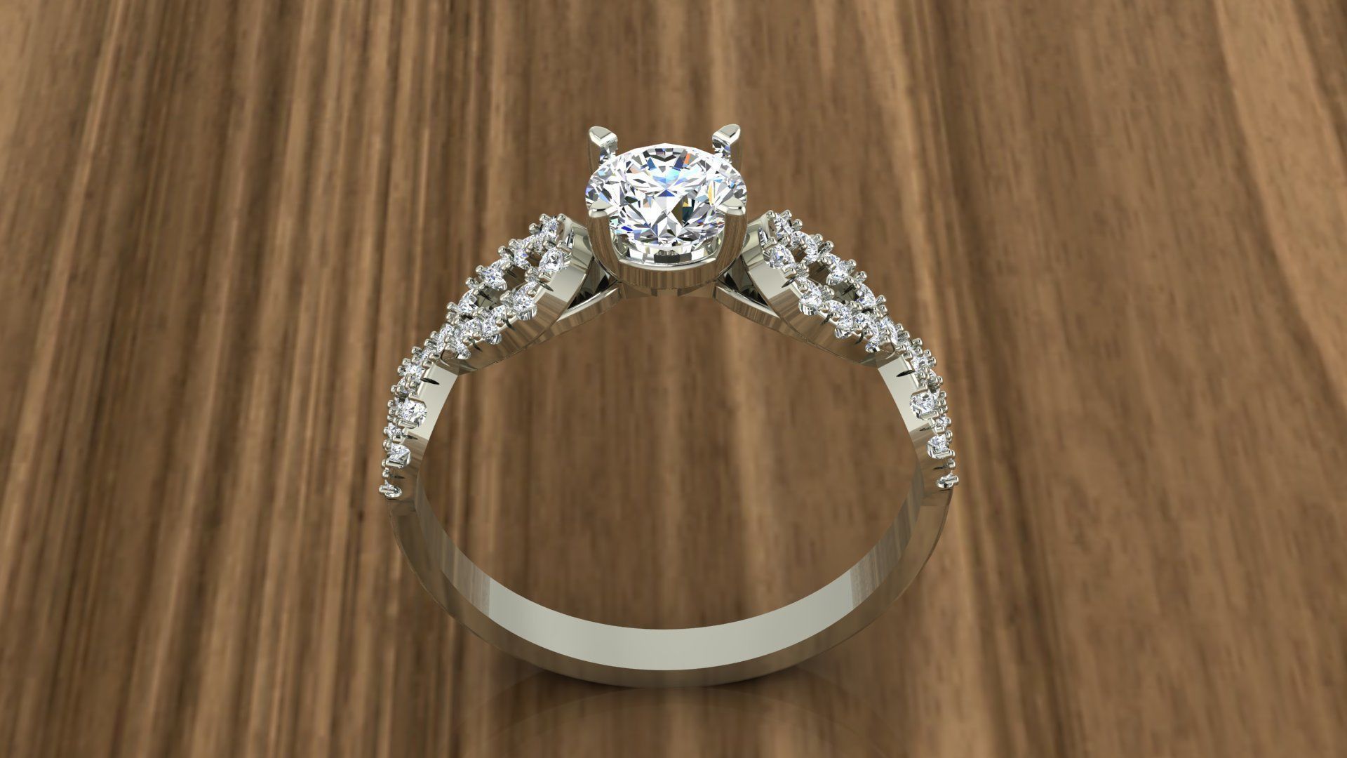 Jewelry Diamond Ring 3D print model_8