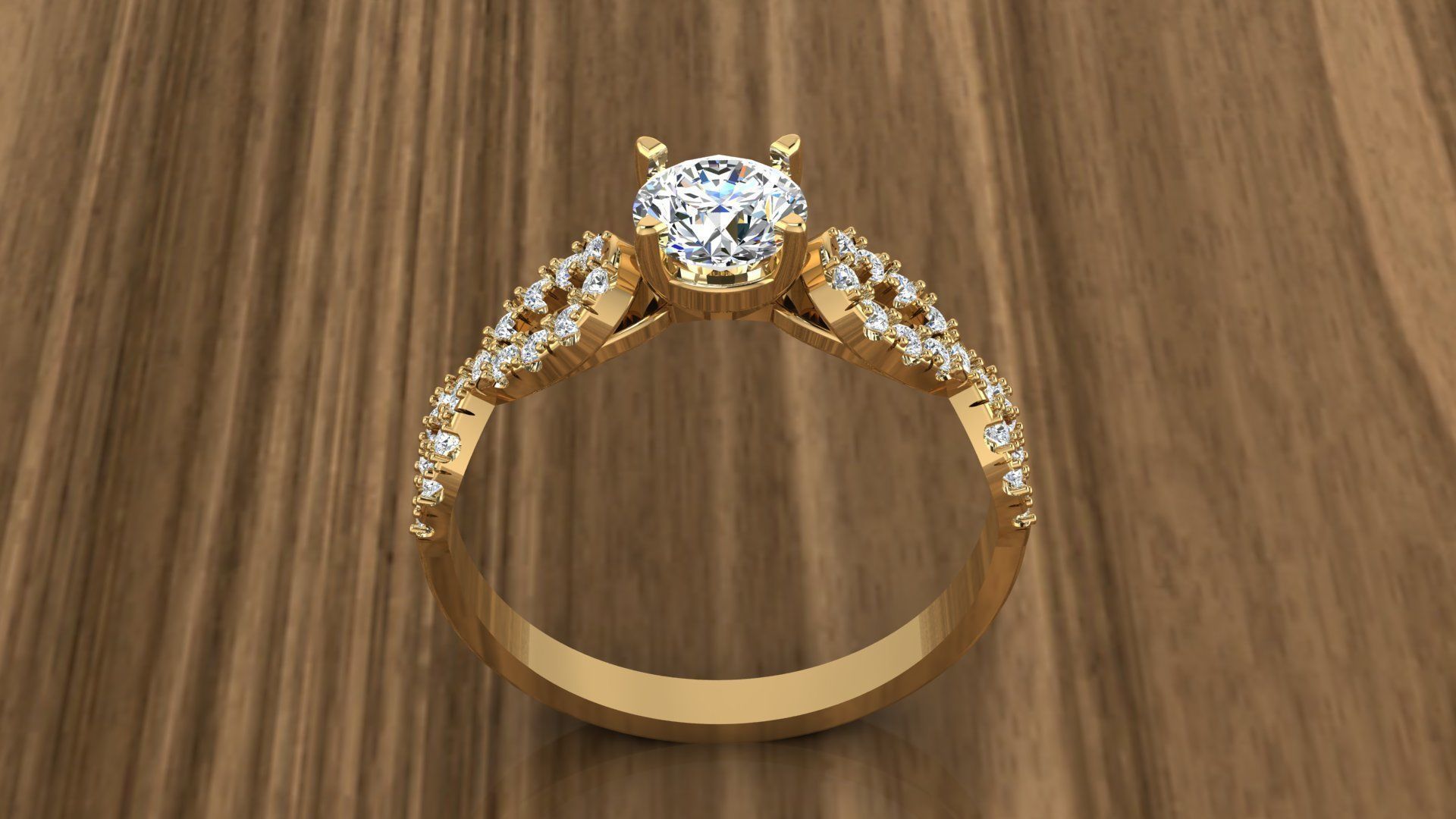 Jewelry Diamond Ring 3D print model_11