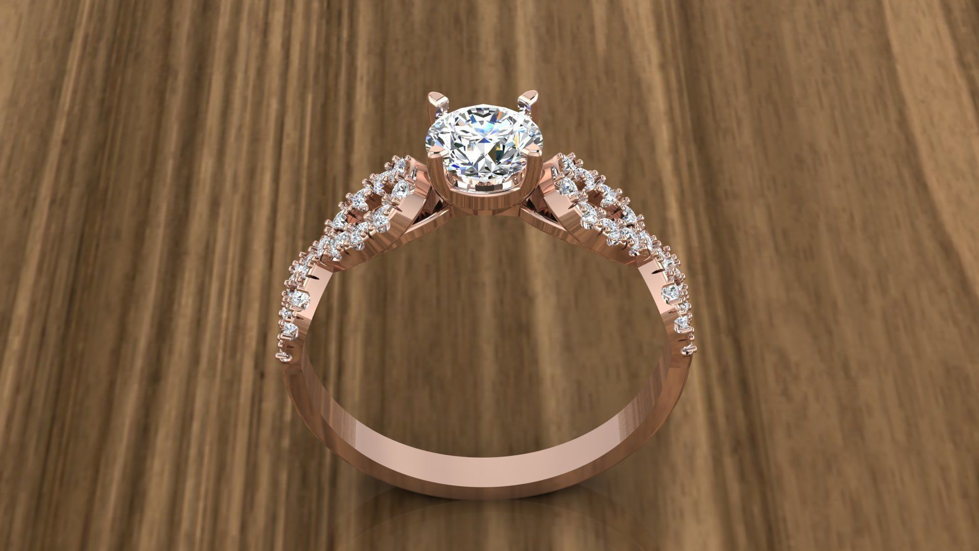 Jewelry Diamond Ring 3D print model_5