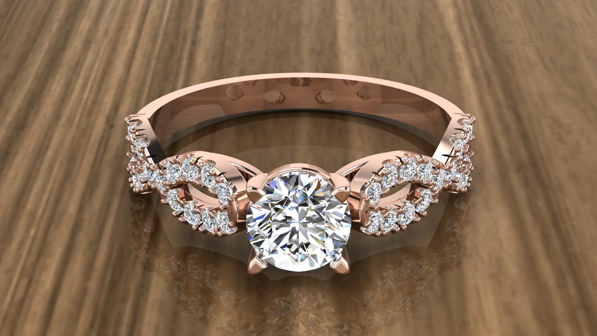 Jewelry Diamond Ring 3D print model_6