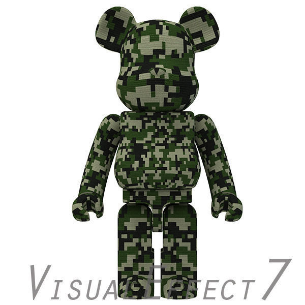 Camouflage Bear Brick 3D model_4