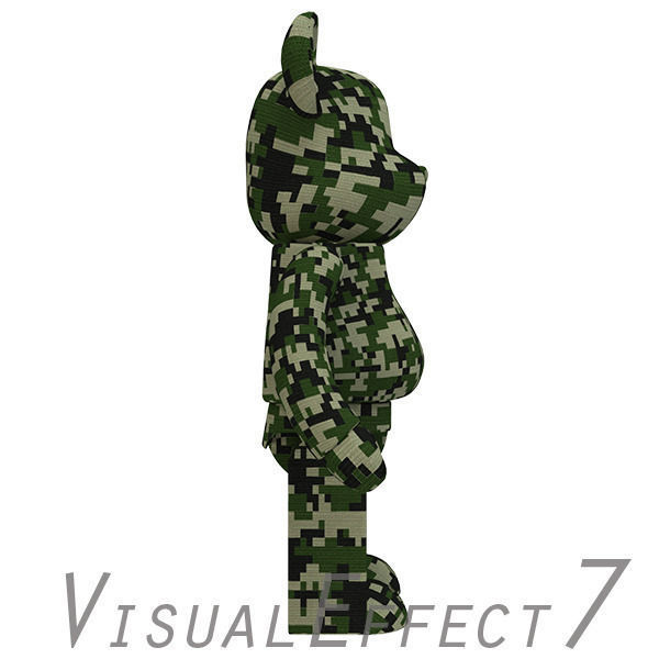 Camouflage Bear Brick 3D model_5