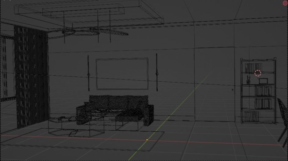 My First try at Archviz Low-poly 3D model_1