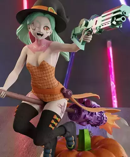 Rebecca Halloween - Cyberpunk Edgerunners with NSFW version 3D print model