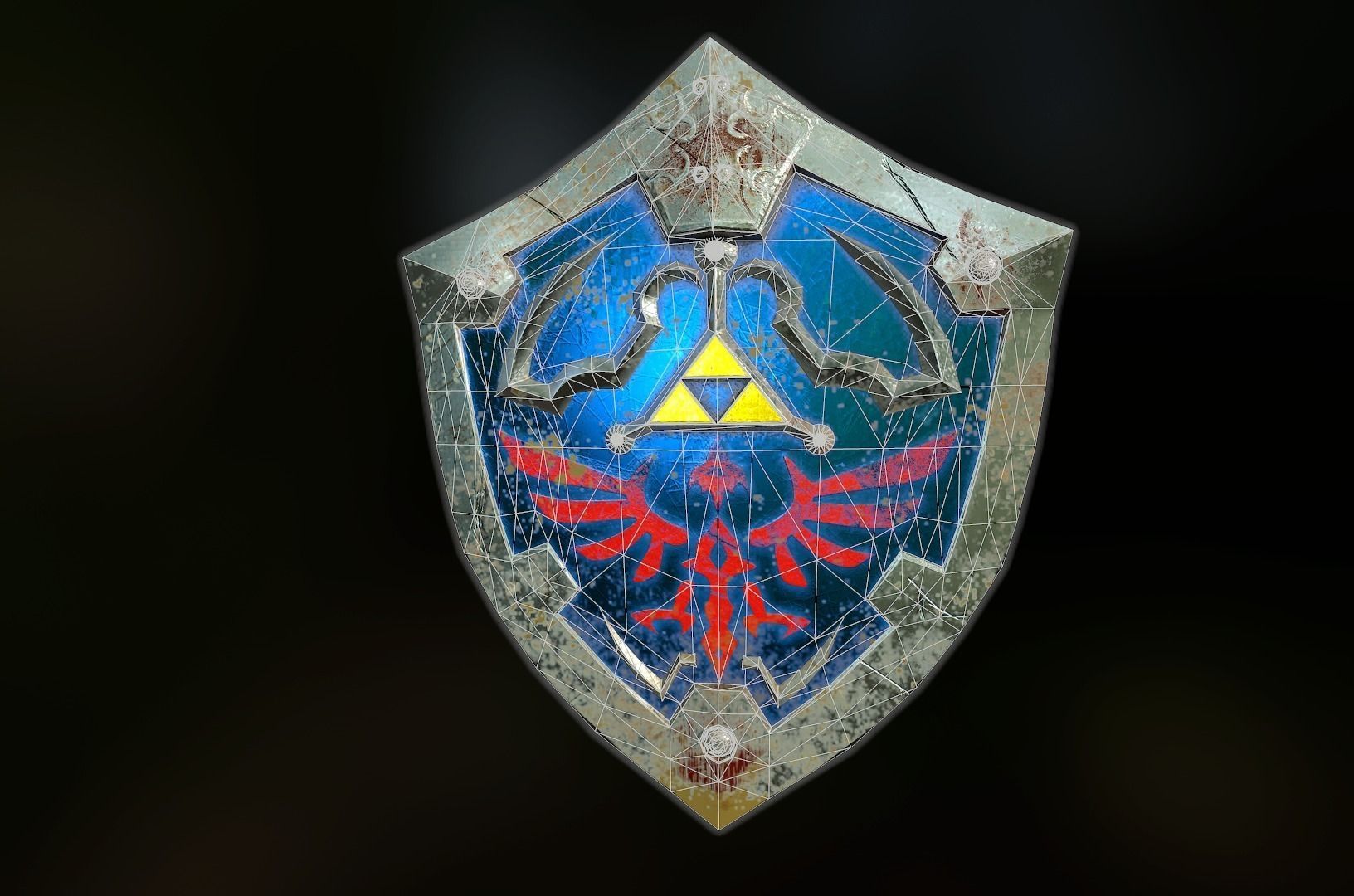 Hylian Shield Free low-poly 3D model_2