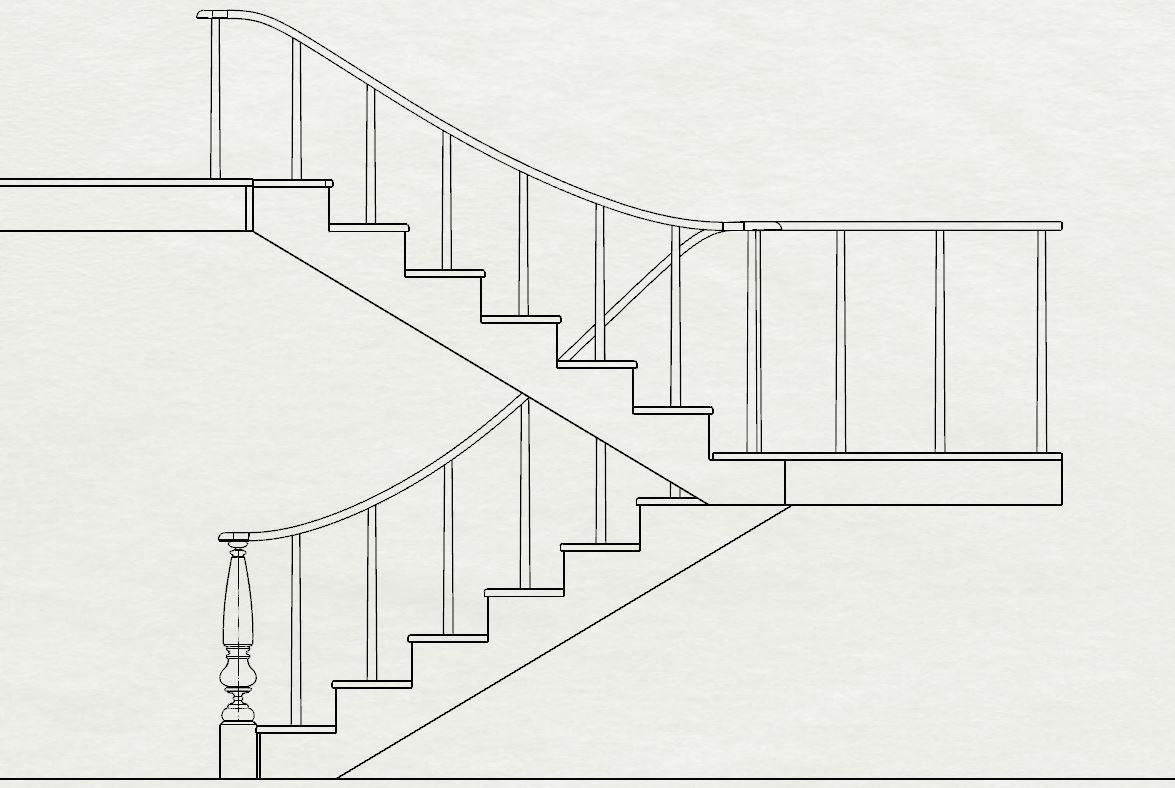 3D Stairs Model-Clasic 3D model 3D model_3