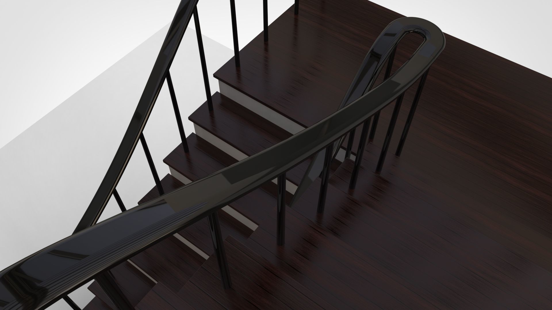 3D Stairs Model-Clasic 3D model 3D model_2