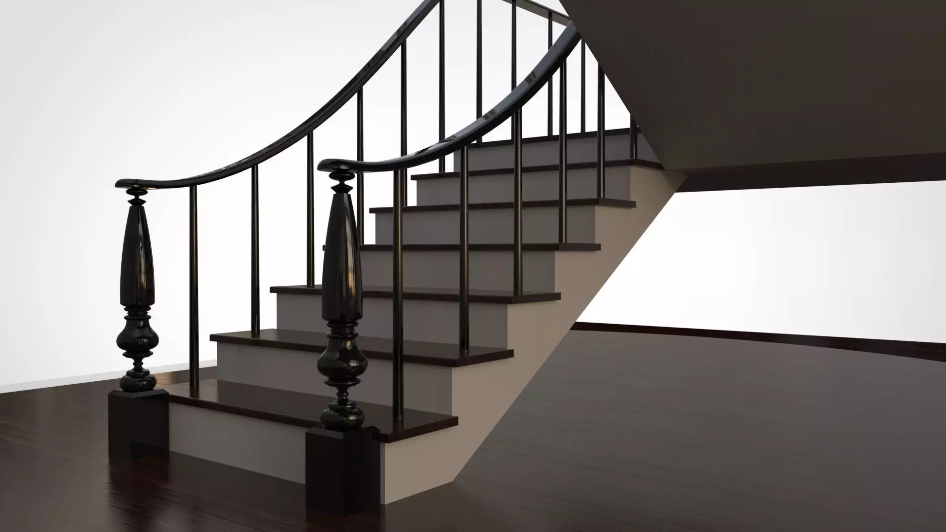 3D Stairs Model-Clasic 3D model 3D model_0