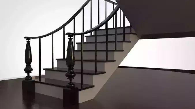 3D Stairs Model-Clasic 3D model 3D model