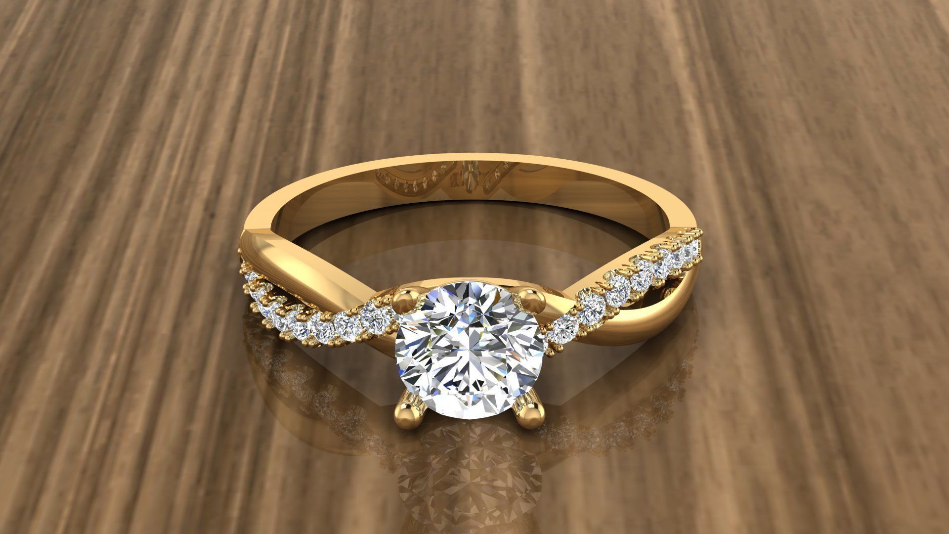 Jewelry Diamond Ring 3D print model_13