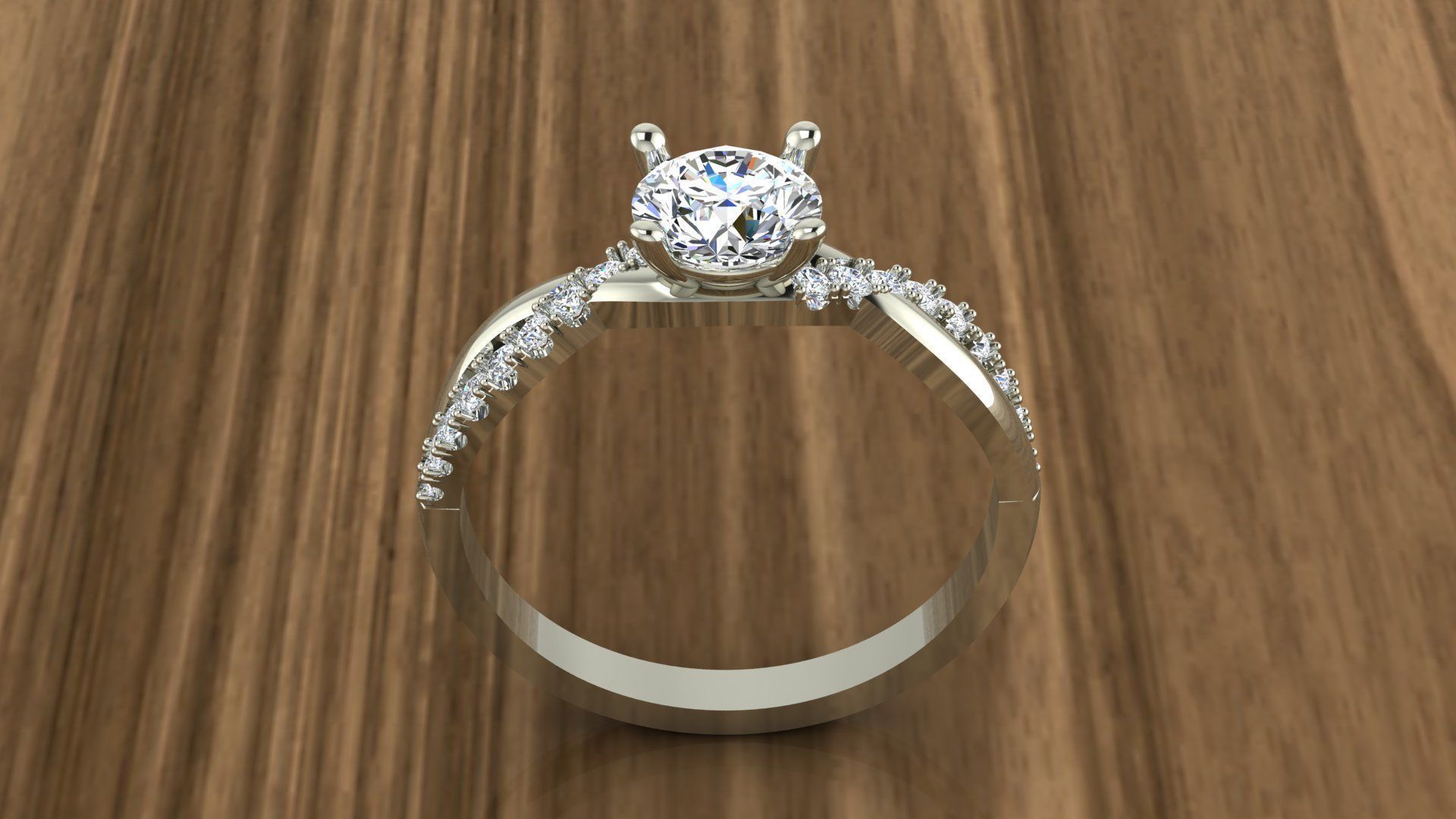 Jewelry Diamond Ring 3D print model_6