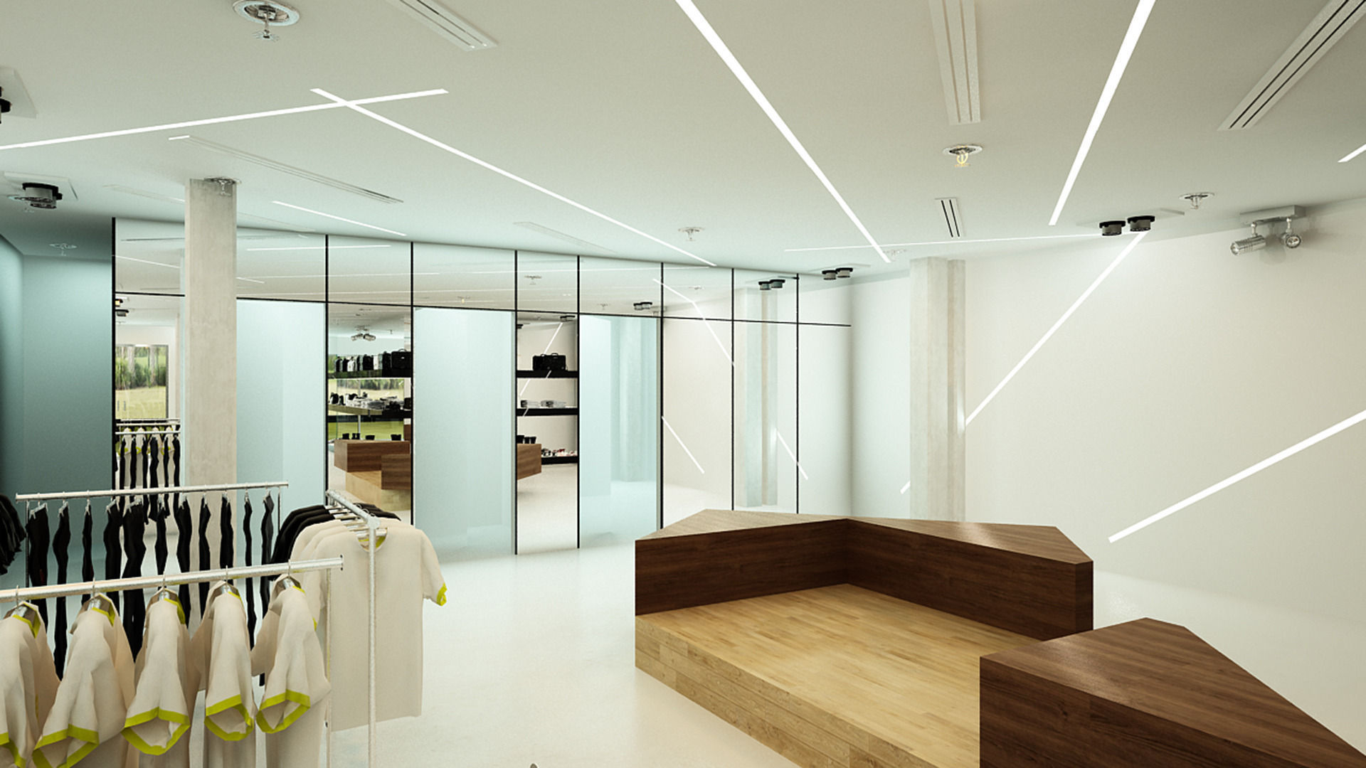 cloths shop interior 3D model_3