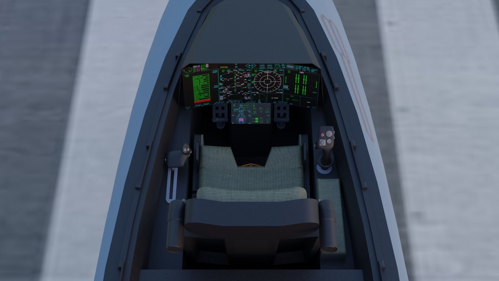 Arrow sixth generation stealth fighter jet 3D model_7