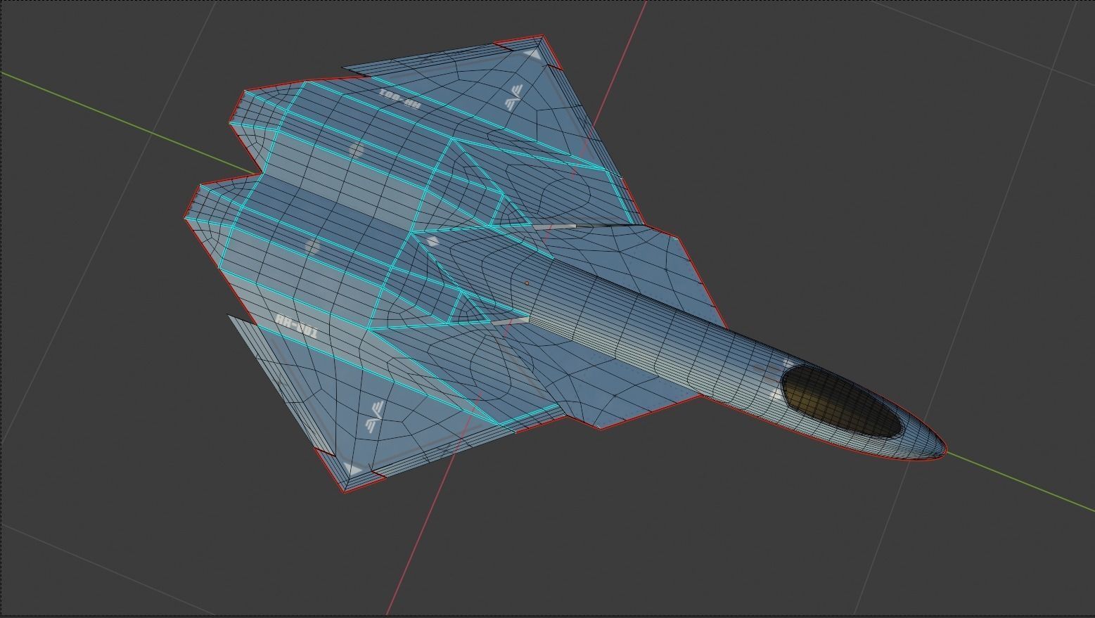 Arrow sixth generation stealth fighter jet 3D model_10