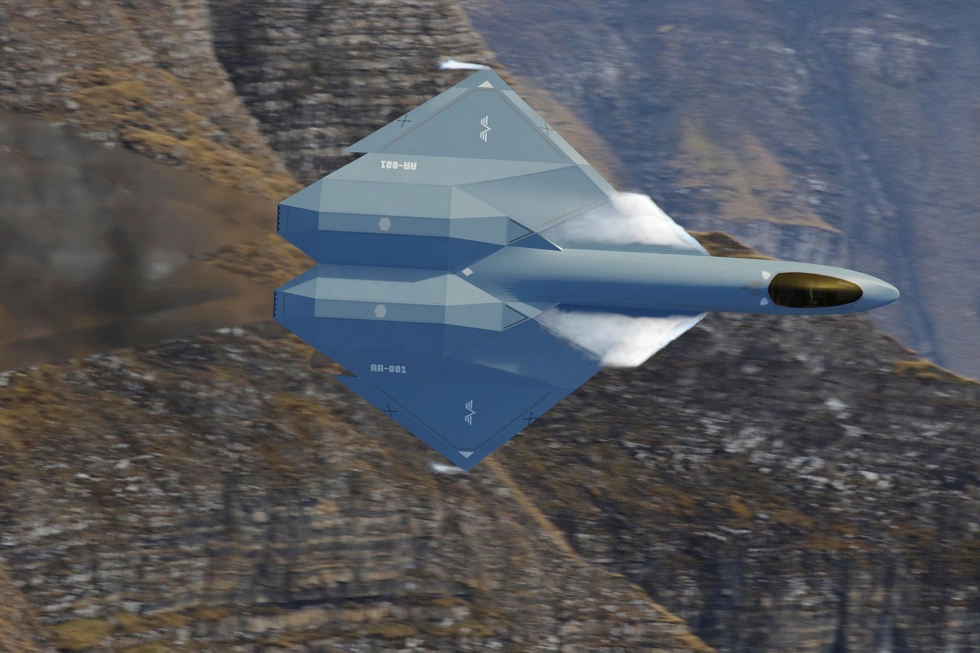 Arrow sixth generation stealth fighter jet 3D model_8