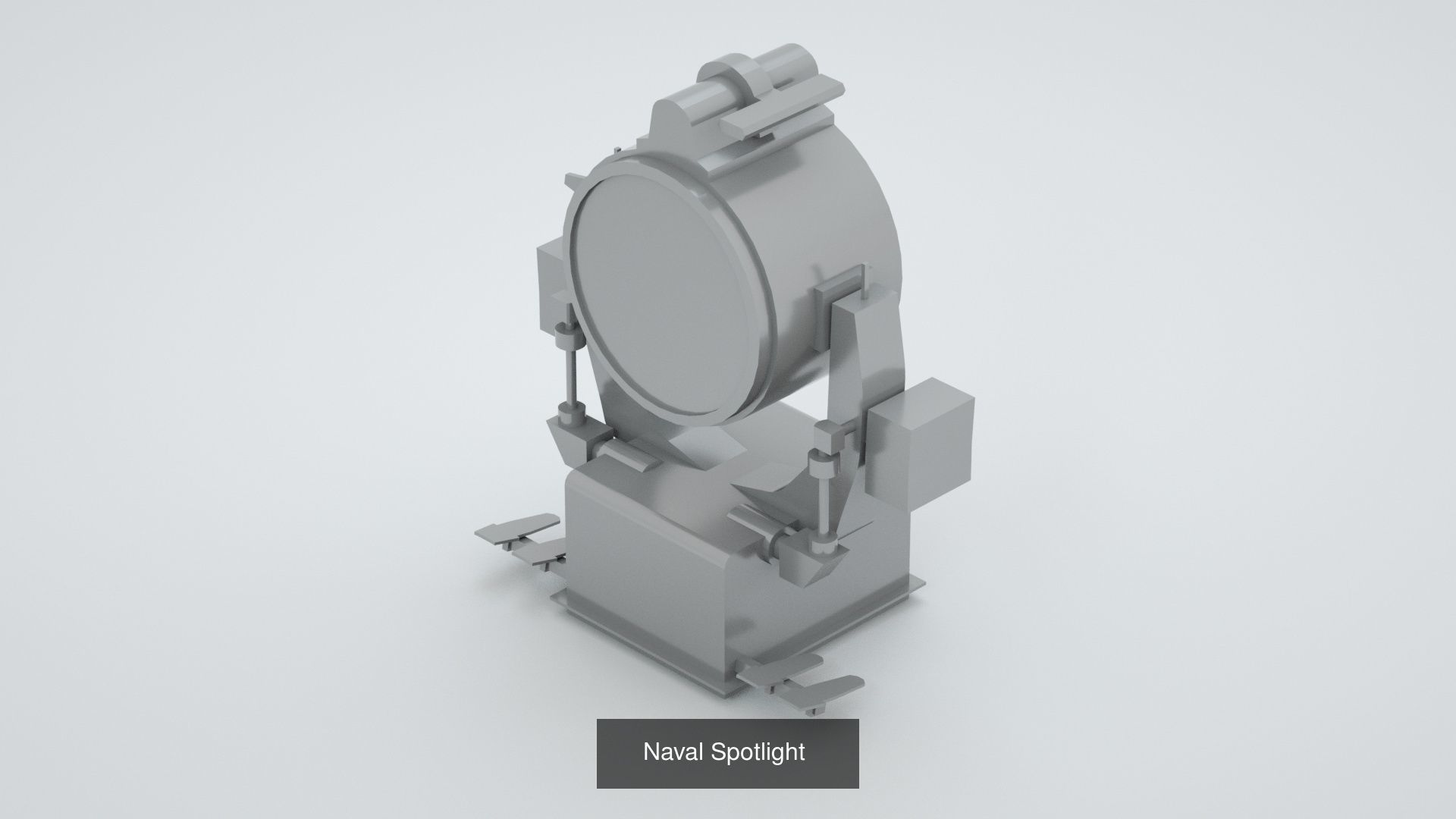 World War 2 United States Navy Artillery and Equipment 3D Model Collection_17