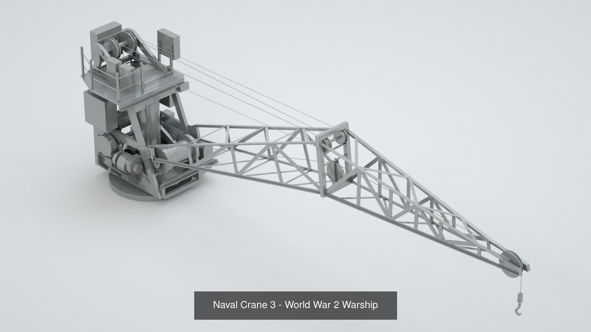 World War 2 United States Navy Artillery and Equipment 3D Model Collection_10