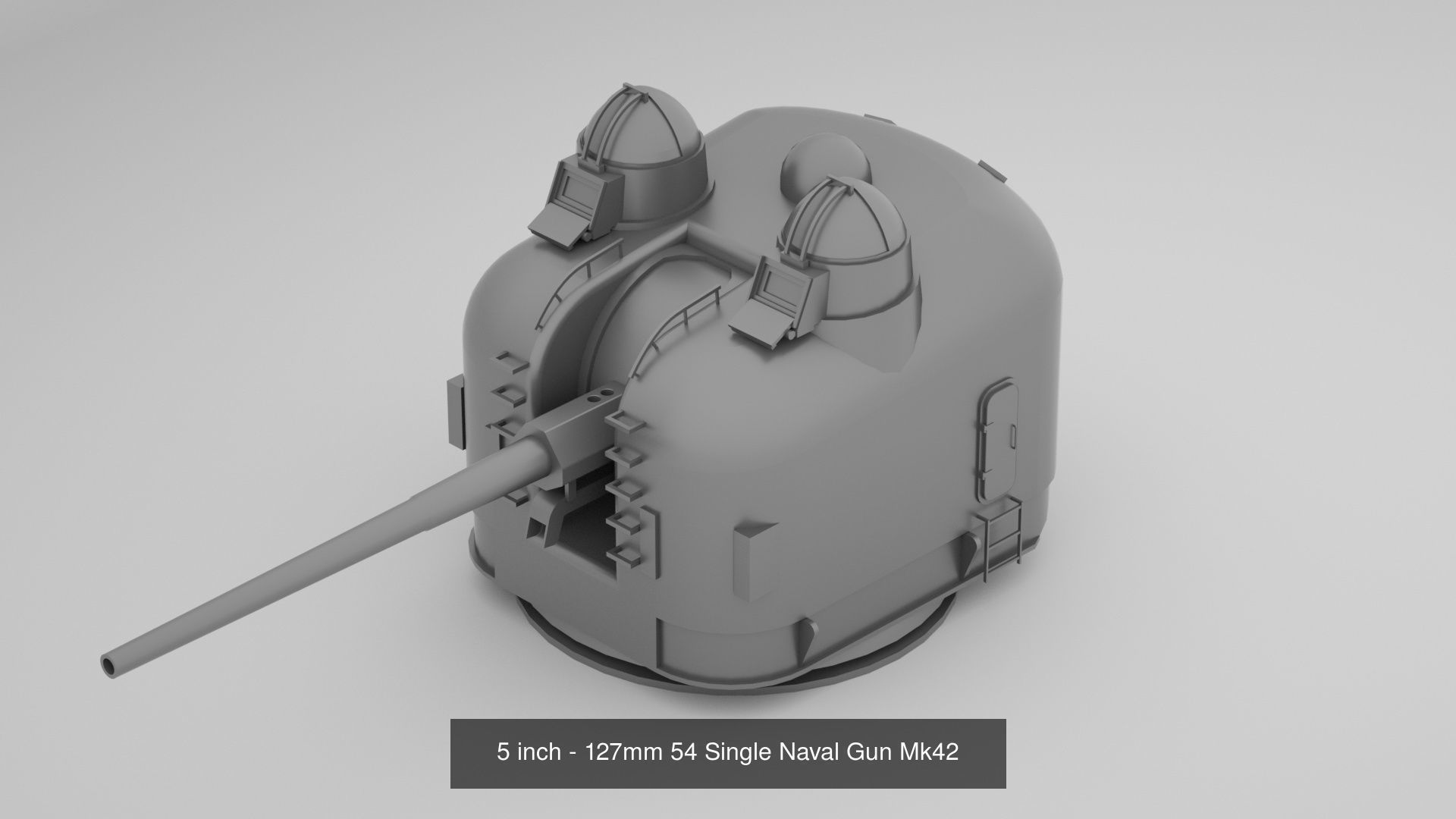 World War 2 United States Navy Artillery and Equipment 3D Model Collection_9