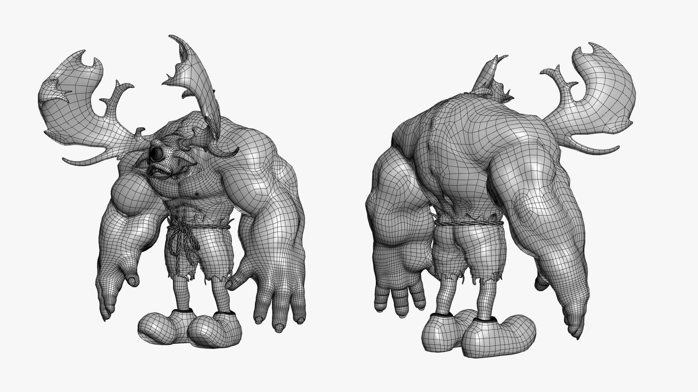 Cyclops Troll 3DS Max 3D model_14