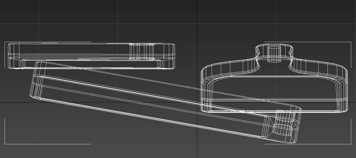 wooden chopping board set 3D model_12