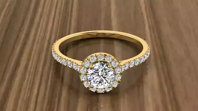 Jewelry Diamond Ring 3D print model