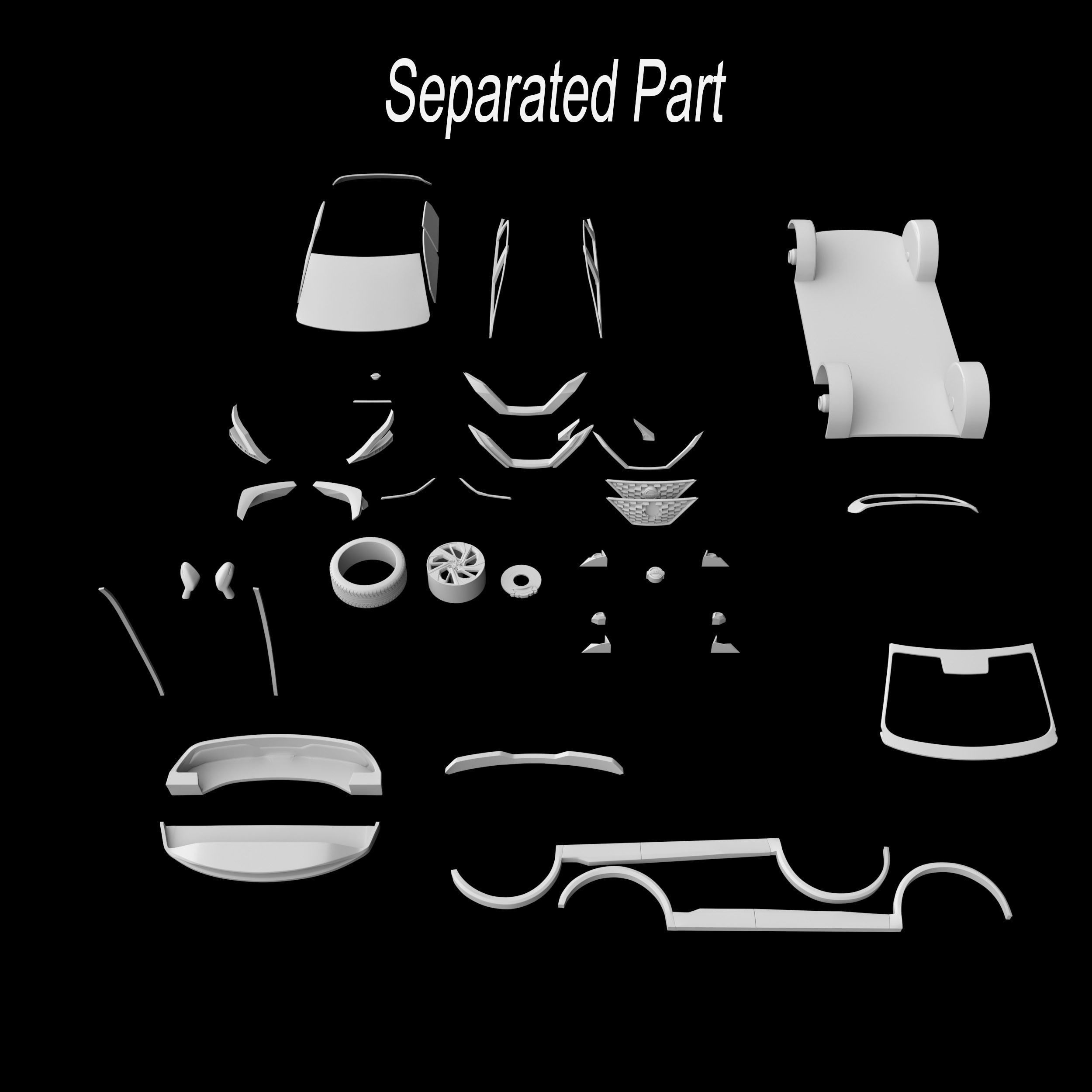 Nissan Qashqai 2022 Ready to Print STL Files 3D print model_6