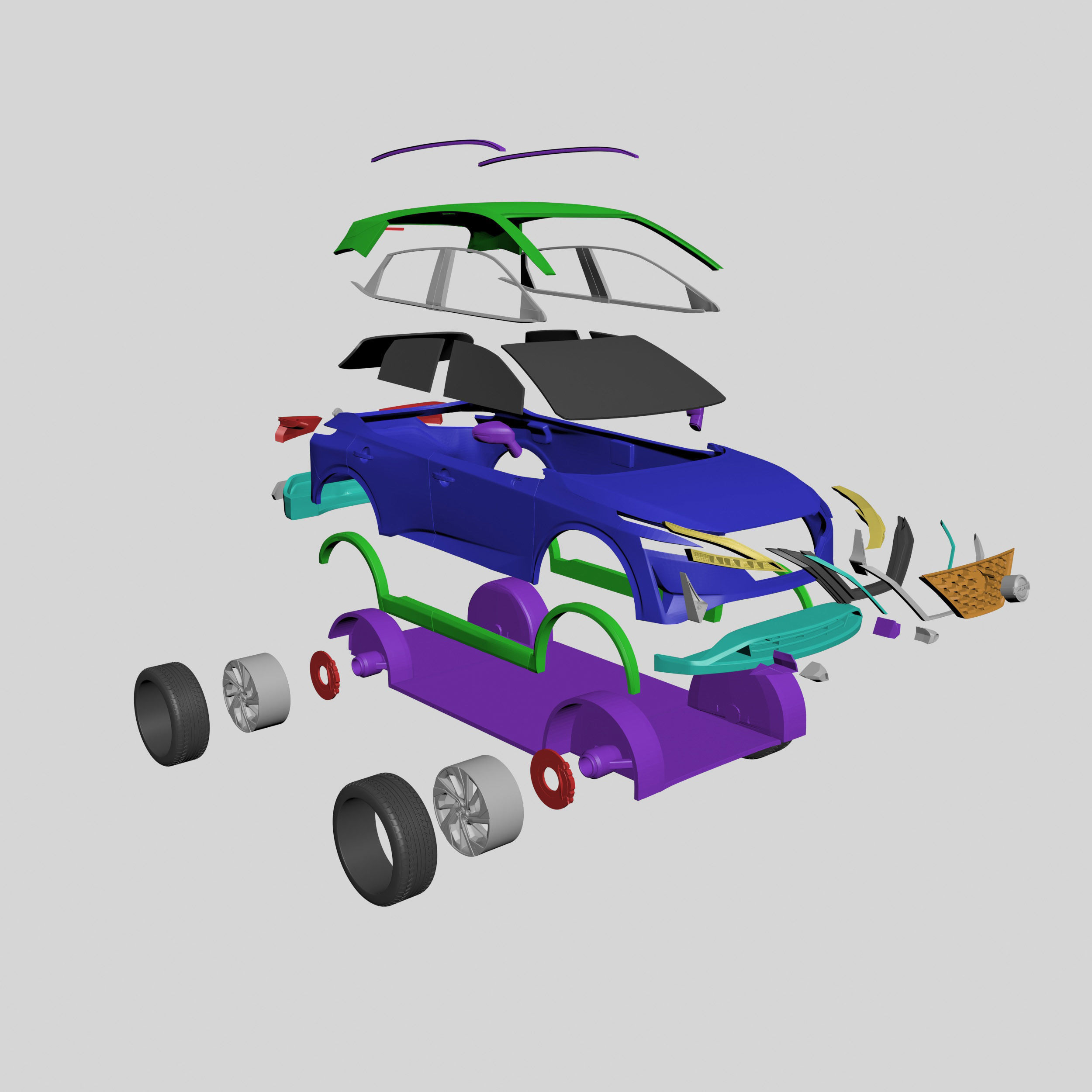Nissan Qashqai 2022 Ready to Print STL Files 3D print model_10