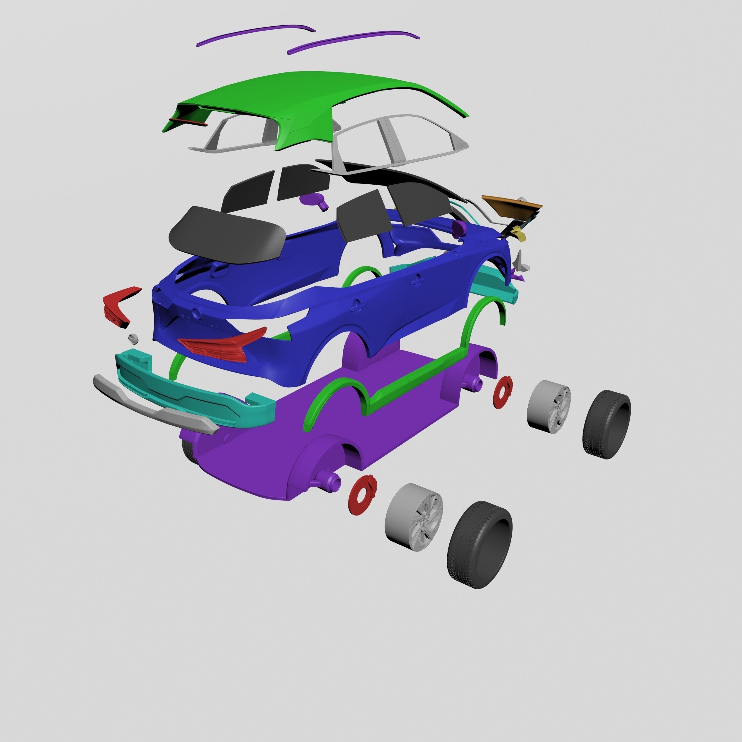 Nissan Qashqai 2022 Ready to Print STL Files 3D print model_11