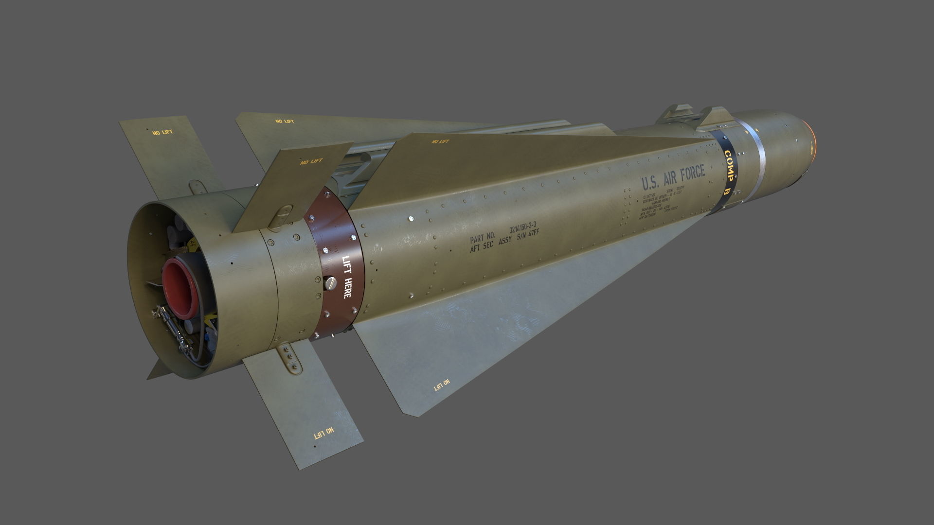 The AGM-65D Maverick 3D model_5