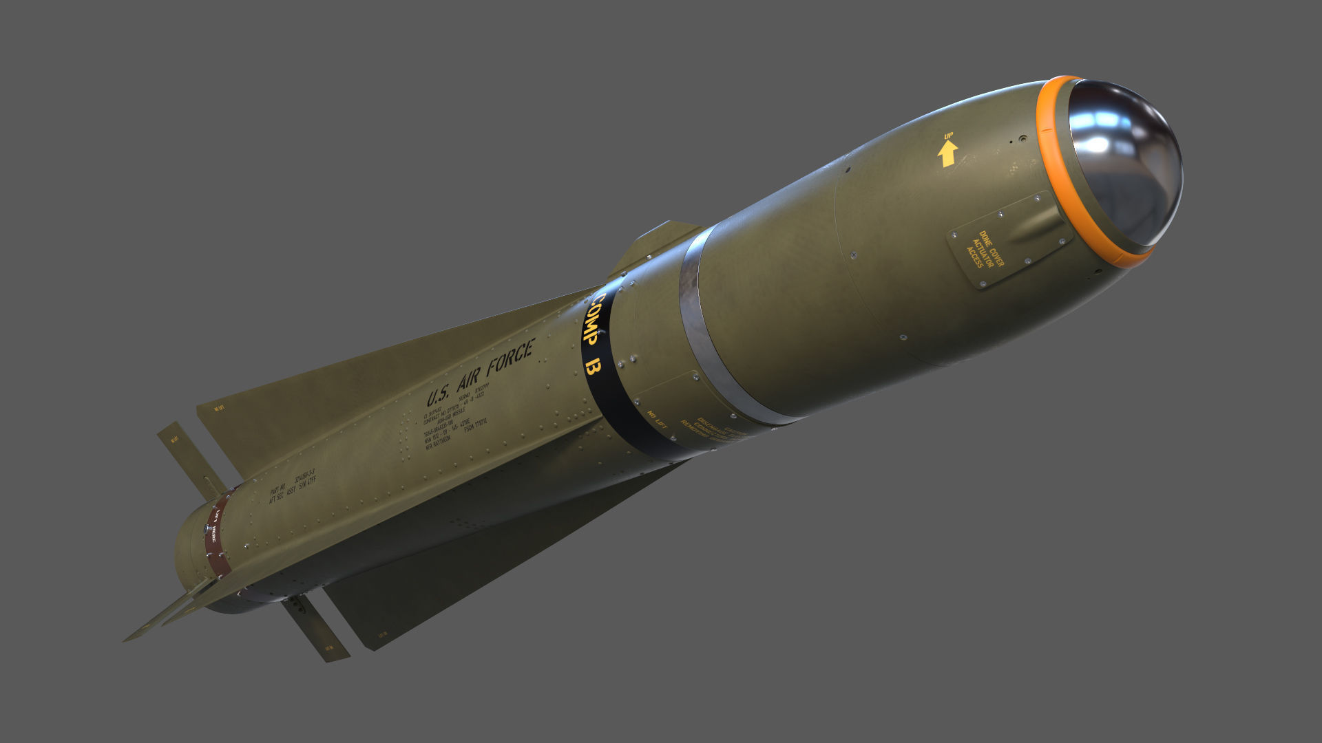 The AGM-65D Maverick 3D model_3