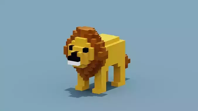 Voxel Lion