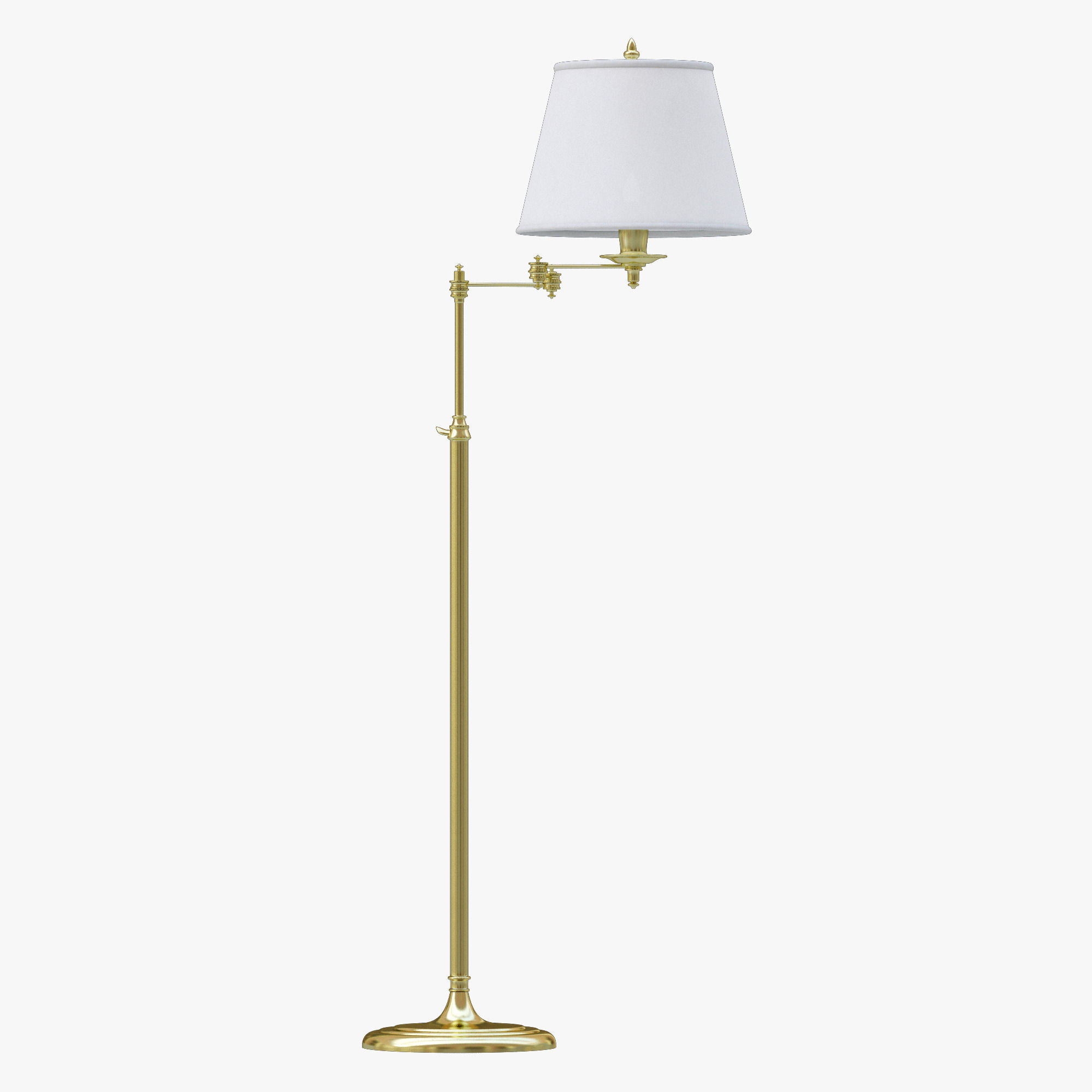 Visual Comfort Studio 1 Light Swing-Arm Floor Lamp 3D model_2