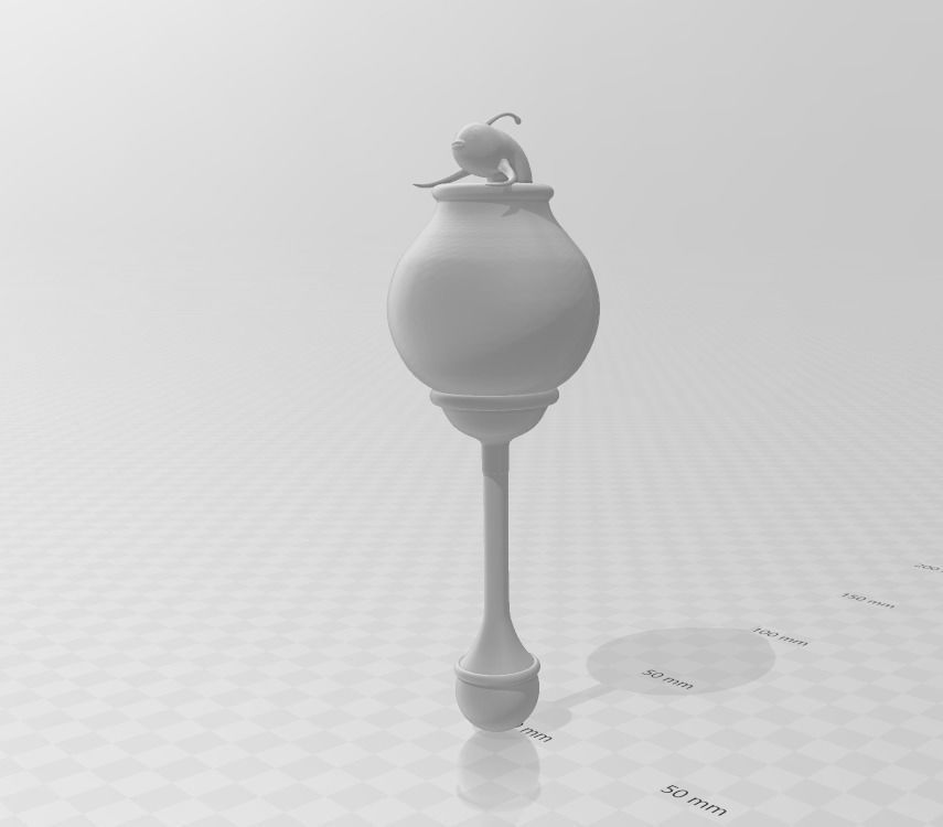 Oracle Fish Dragon Ball 3D Model 3D print model_2