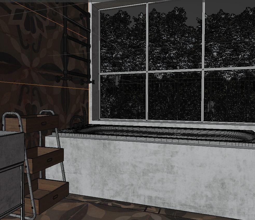 Bathroom Luxury Design Blender File 3D model_7