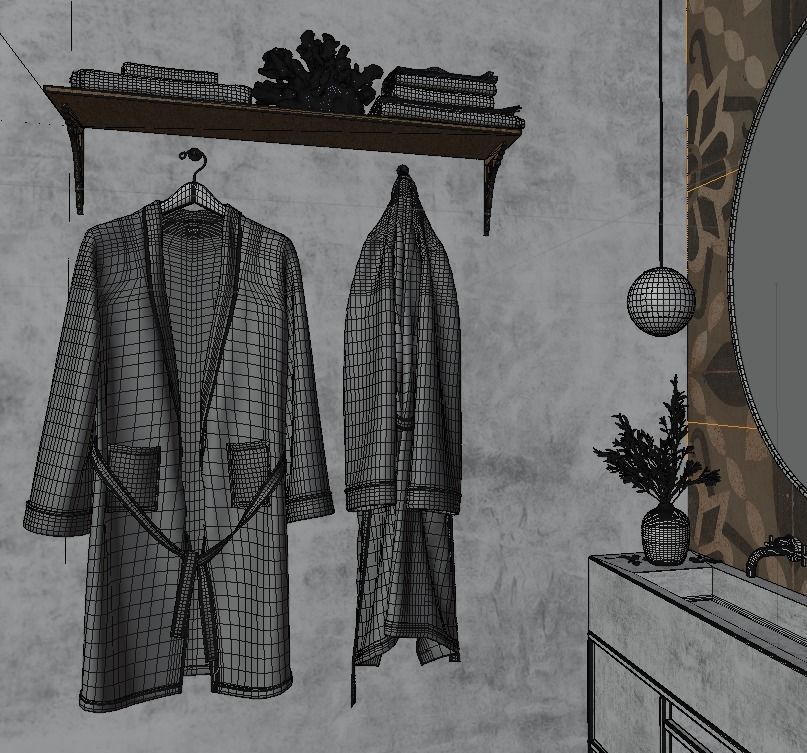 Bathroom Luxury Design Blender File 3D model_6