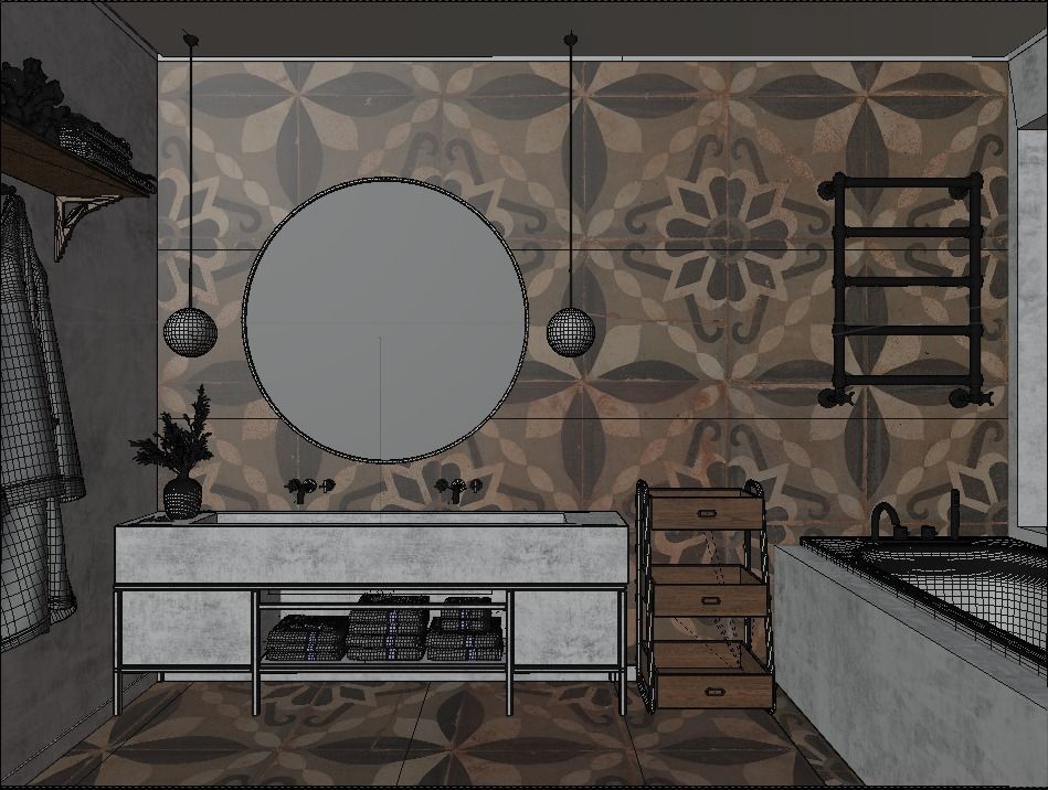 Bathroom Luxury Design Blender File 3D model_3