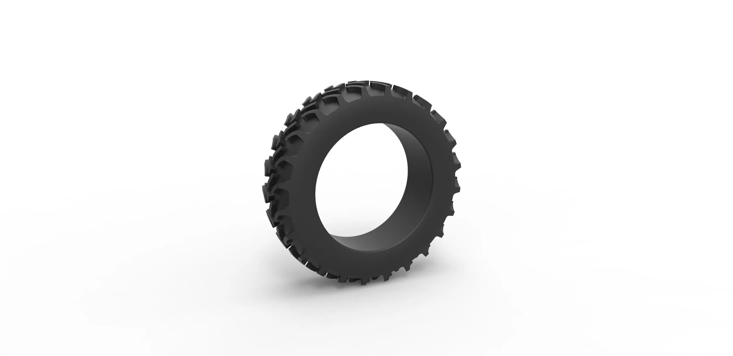 Tractor tire 5 Scale 1 to 25 3D print model