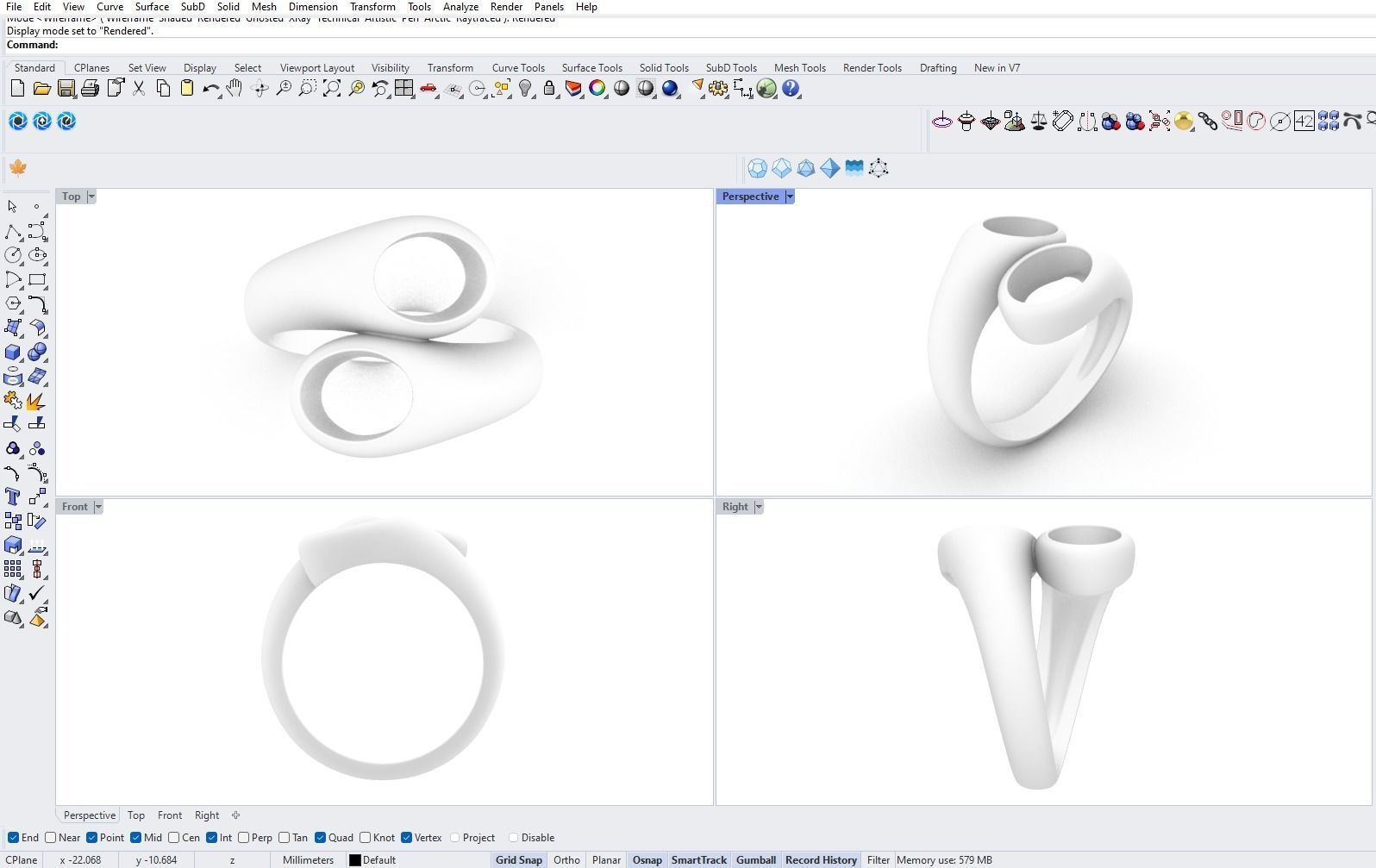 Contrarie Ring 3D model_2