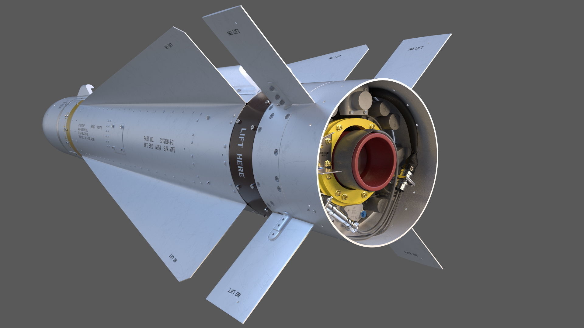 The AGM-65G Maverick 3D model_9