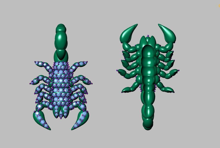 SCORPION PENDENT 3D print model_1
