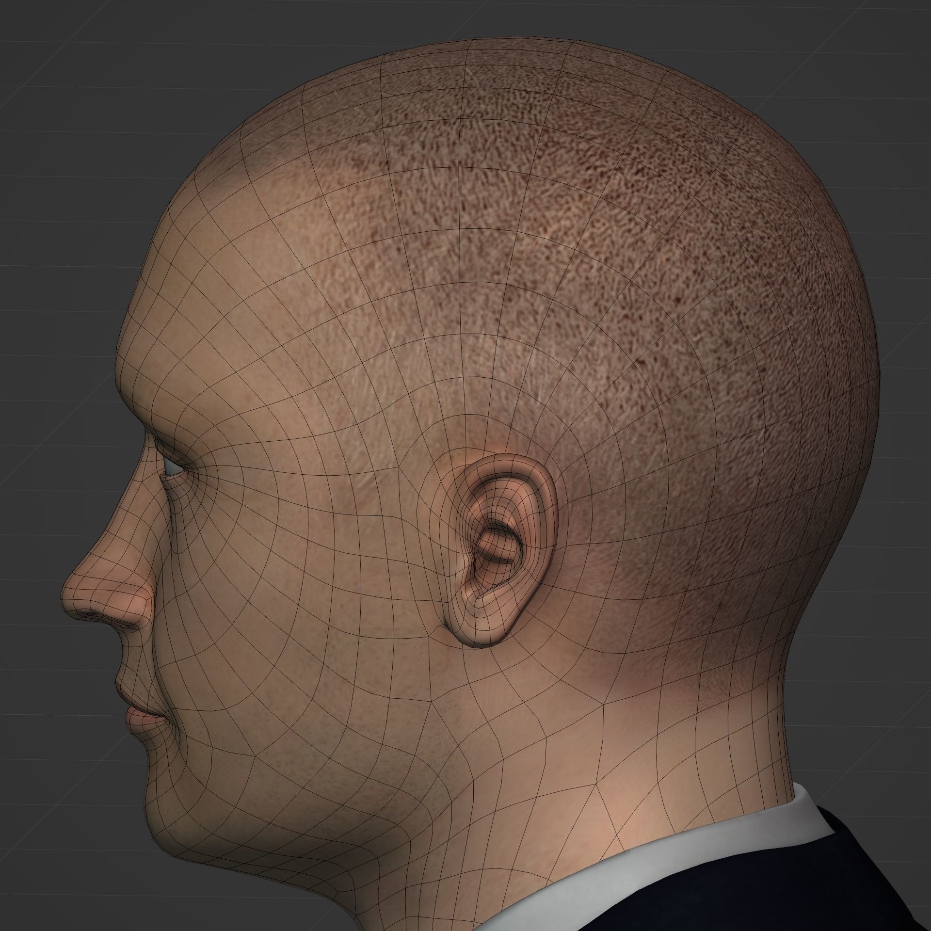 Businessman - Business Man Suit -- Rigged Low-poly 3D model_28