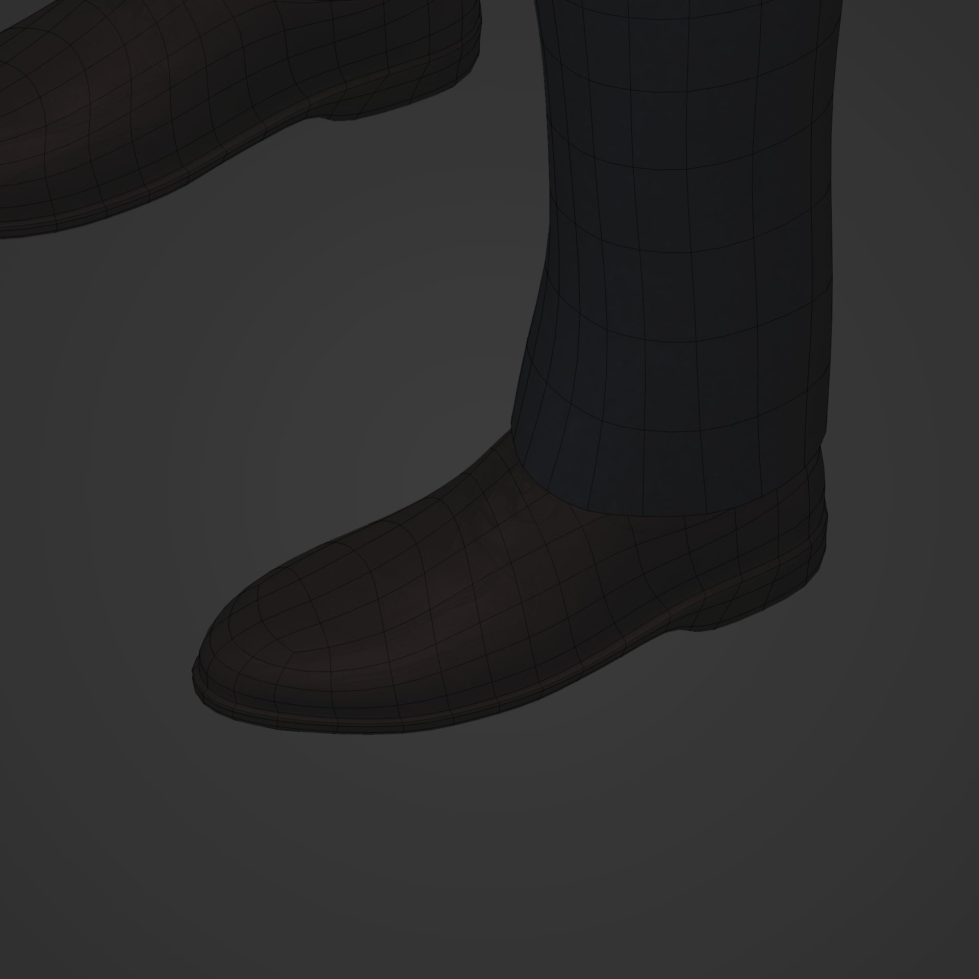 Businessman - Business Man Suit -- Rigged Low-poly 3D model_32