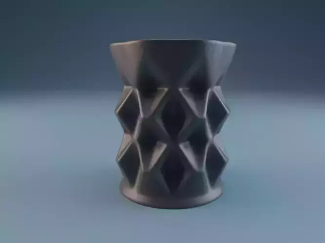 Desk organizer romb pattern