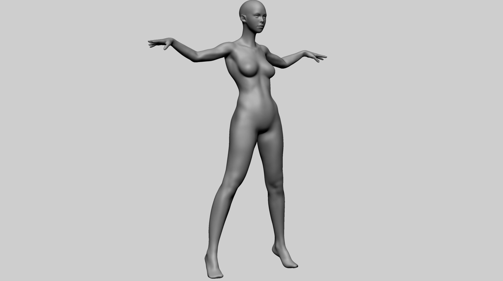 Stylized Female Anatomy A 3D model_2