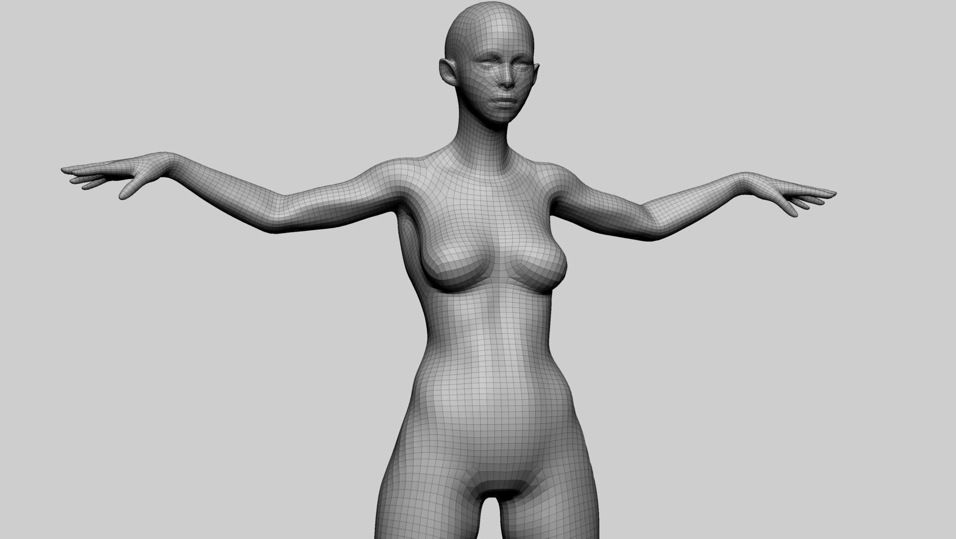Stylized Female Anatomy A 3D model_11